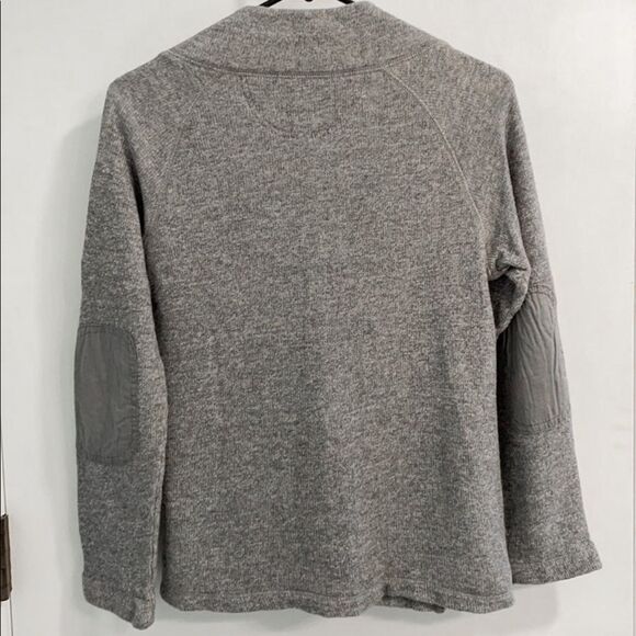 Eddie Bauer Women's Gray Sweater Jacket - Asymmetrical Zip - Picture 3 of 4
